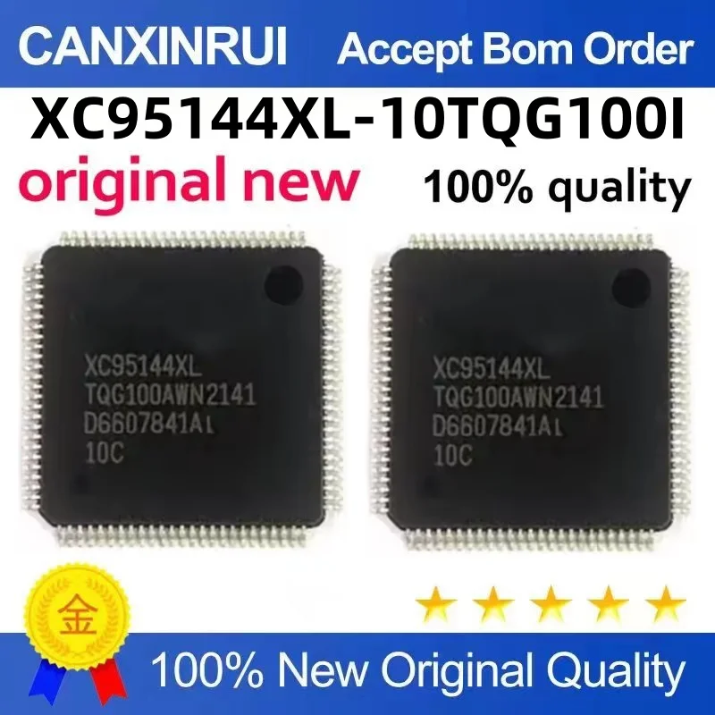 XC95144XL-10TQG100C XC95144XL-TQ100I SMD TQFP100 رقائق منطق البرمجة