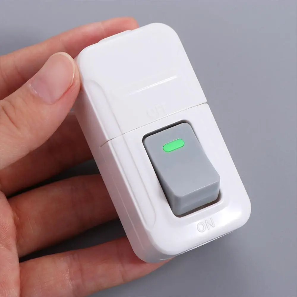 

Electrical Accessories White Push Button Switch Plastic Convenient Wiring Switch Square Small Rocker Button Table Led Lights