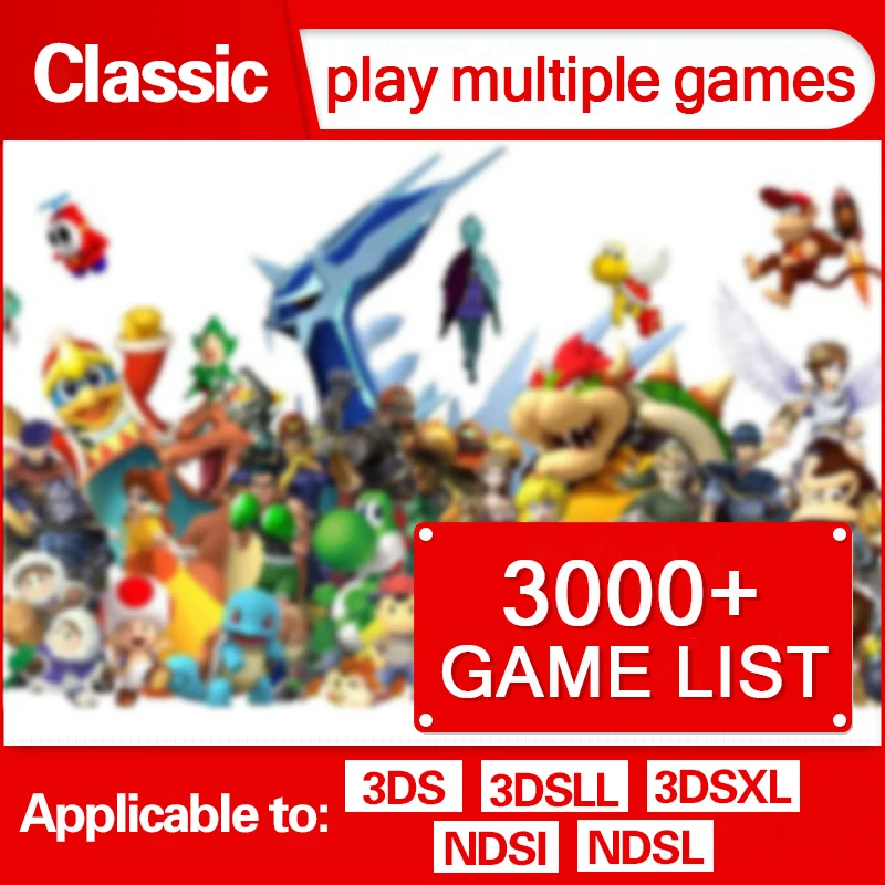 

More than 1000 games in 1 NDS 3DS Game Card Super Combo Cartridge for NDS DS 2DS New 3DS 3DSLL