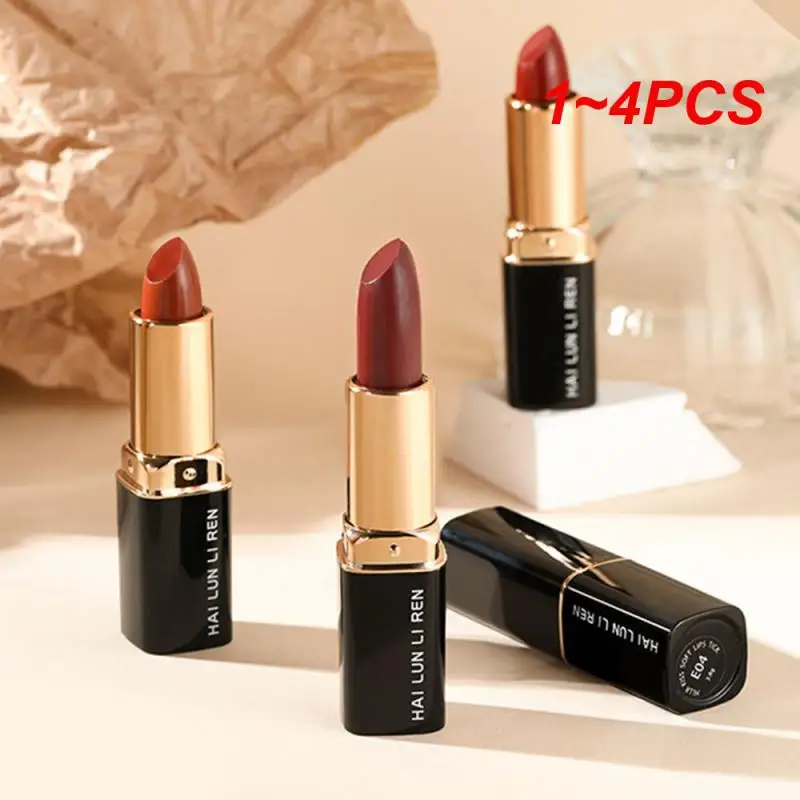 

1~4PCS Non-fading Lip Glaze Long-lasting Makeup Harmless Lipstick Cosmetics Velvet Lip Glaze Not Easy To Fade Safe