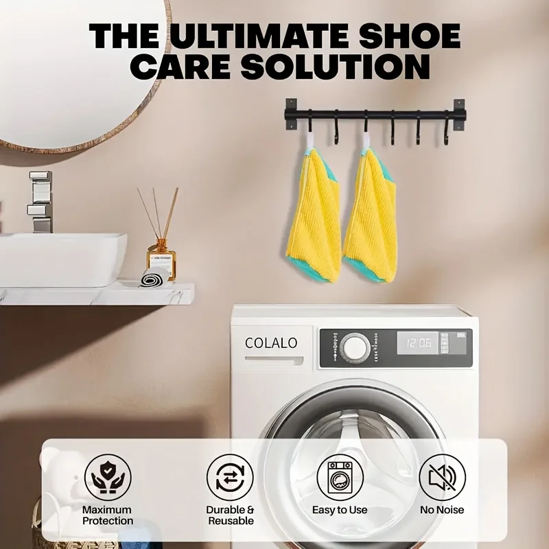1PC reusable polyester Laundry Shoe Bag - Sneaker Cleaning Kit for washer and dryer Applicable to all shoe types