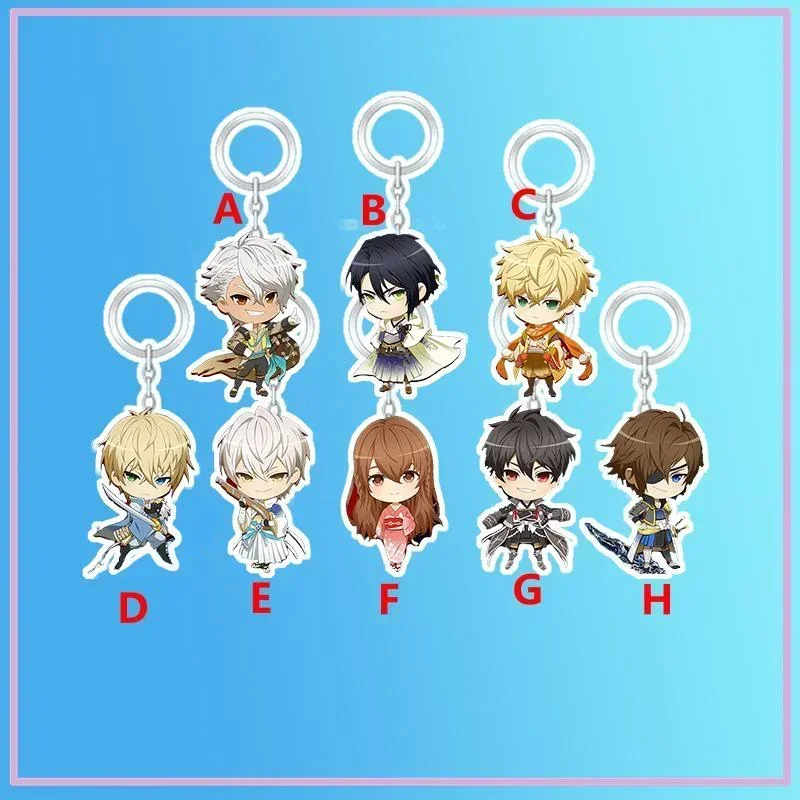 Anime Keychain Sarutobi Sasuke Toyotomi Hideyoshi Acrylic Keyring strap Figure Hanging Accessories 6cm