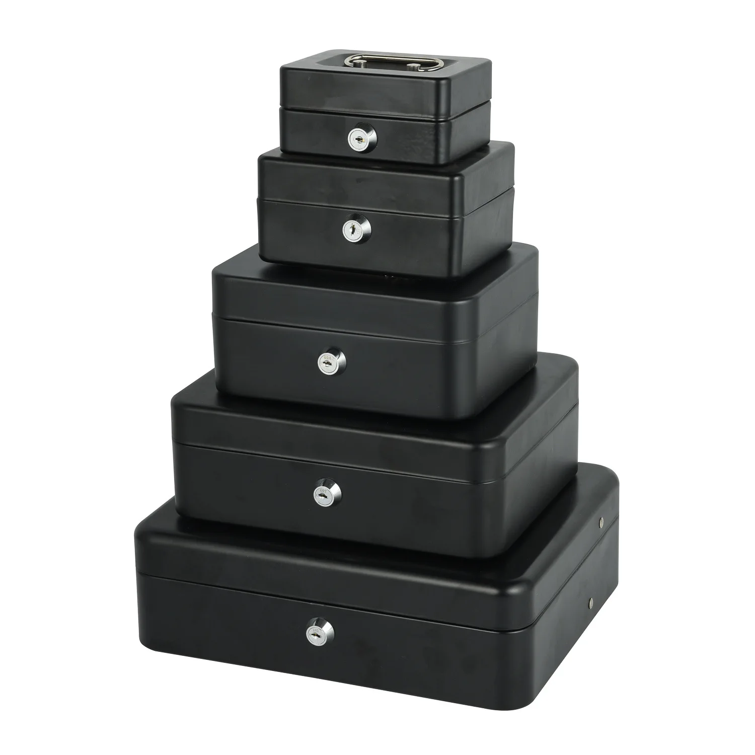 

Маленький домашний сейф для денег и ценностей, портативный металлический запираемый ящик для монет