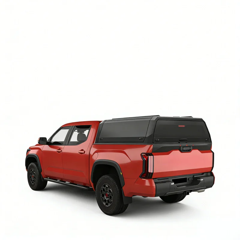 High Quality Waterproof Locking Roll Up Tonneau Canopy Pickup High Bed Cover Truck Topper Fit Vigo view 3