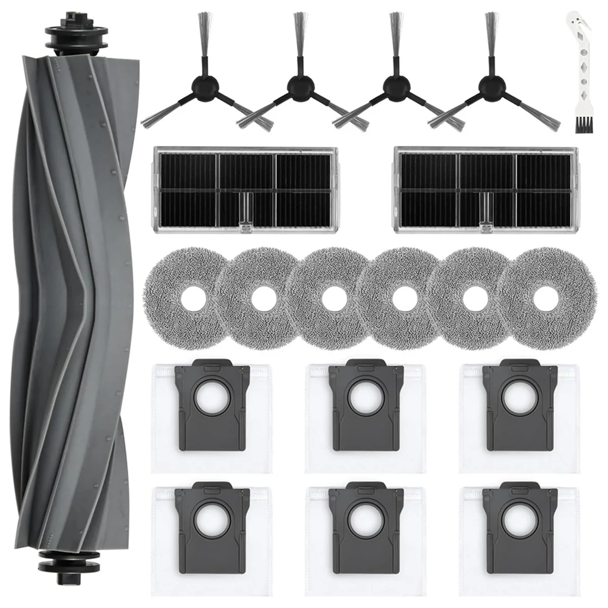 The New For L10s Pro Ultra Heat / X30 Ultra Robot Vacuum Cleaner Main Side Brush Hepa Filter Mop Cloth Dust Bags Parts