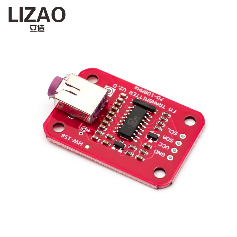 FM Transmitter Module V2.0, 70-108MHz Digital Radio Board with I2C Interface for Arduino & DIY Projects