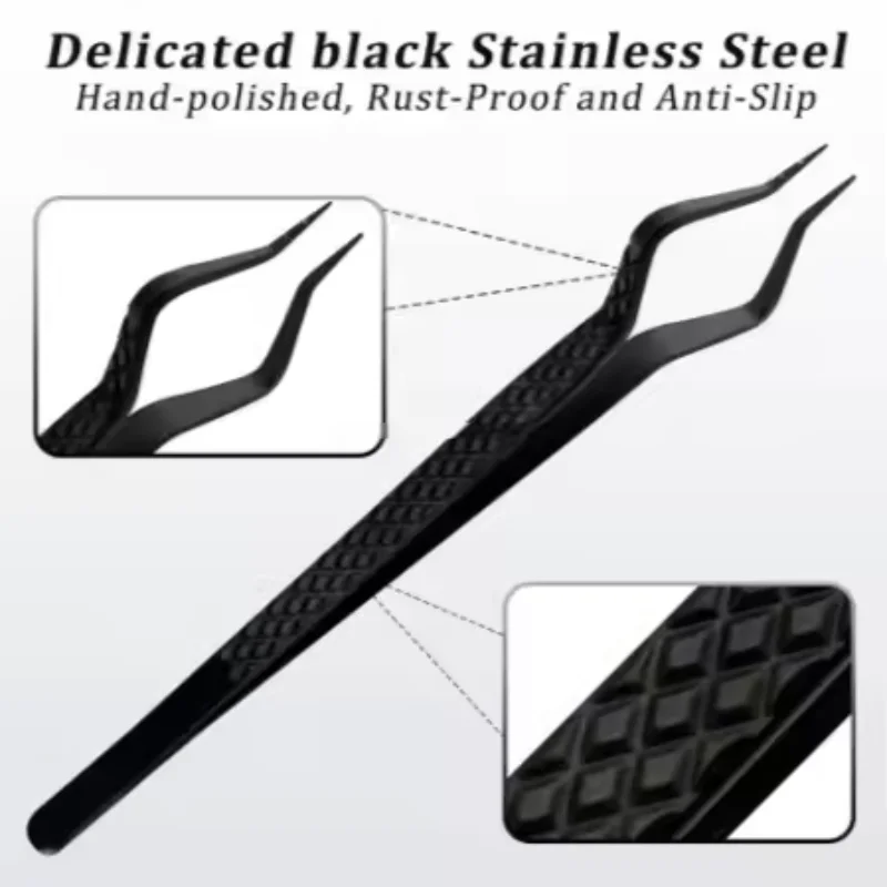 SENSE LASHES Eyelash Tweezer ISO PRO Stainless Steel Lash Isolation Tweezer Separator Tweezers for Eyelash Extensions