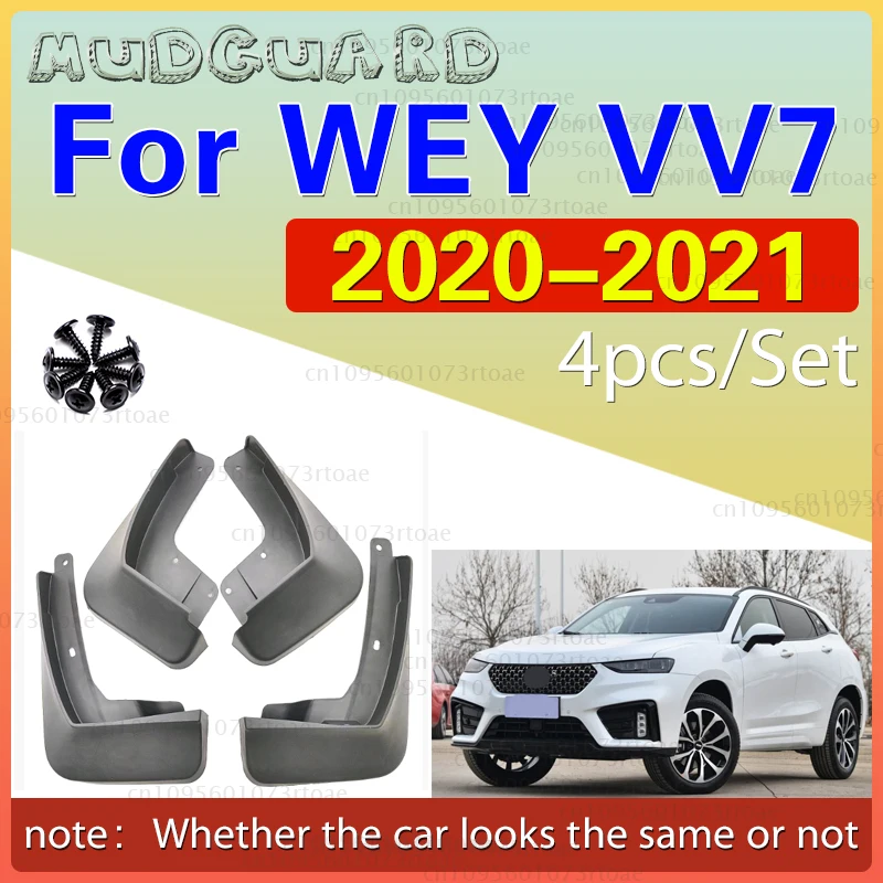 

For WEY VV7 2020-2021 Car Front Rear Wheel Tire Lining Mudguard Mud Splash Fender Cover Protector Decoration Accessories