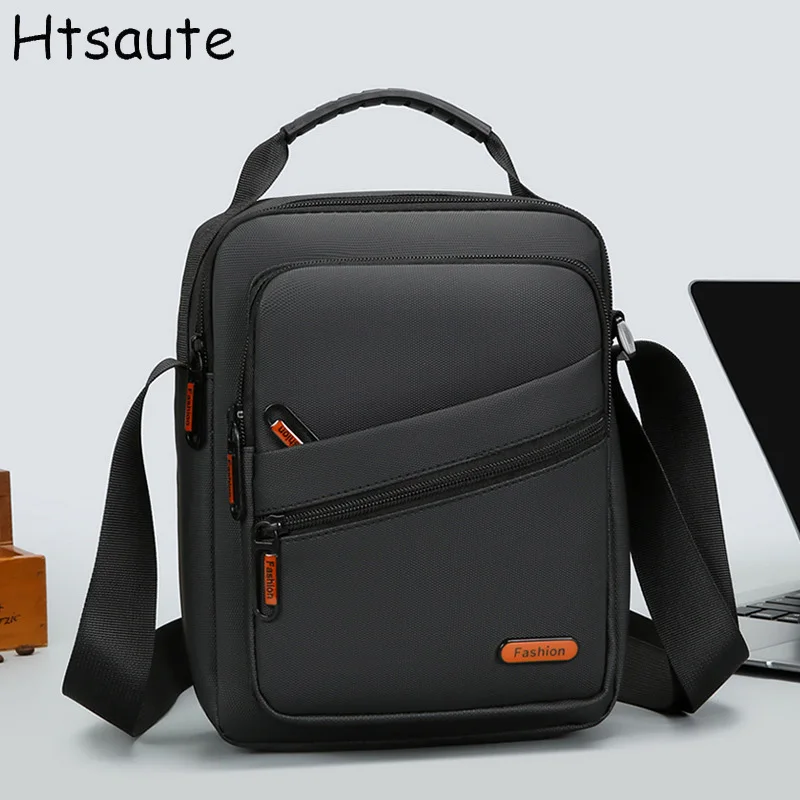 

New Trendy Men's Crossbody Bag Single Shoulder Cross Body Bags Men Fashion Brand Design Shoulder Bag Gray Small Square Bag Mens