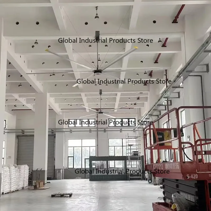 8.53ft-24ft HVLS Ceiling Fan with Permanent Magnet Motor Energy Efficient for Large Space Ventilation Custom OEM ODM