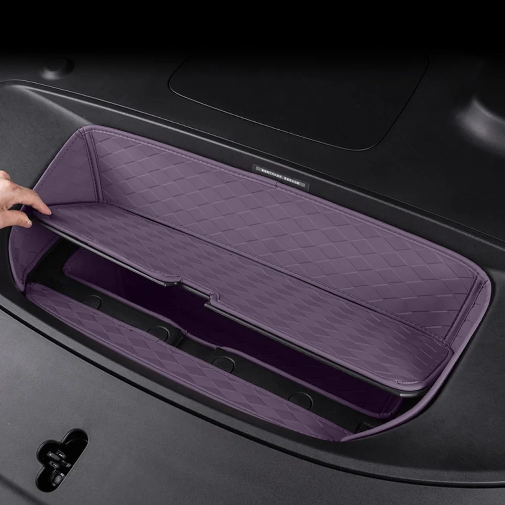 

4 шт. для нового Xpeng P7 2025 передняя накладка для хранения багажника, детали для модификации автомобиля, защитная накладка из кожи наппа в оригинальном цвете автомобиля