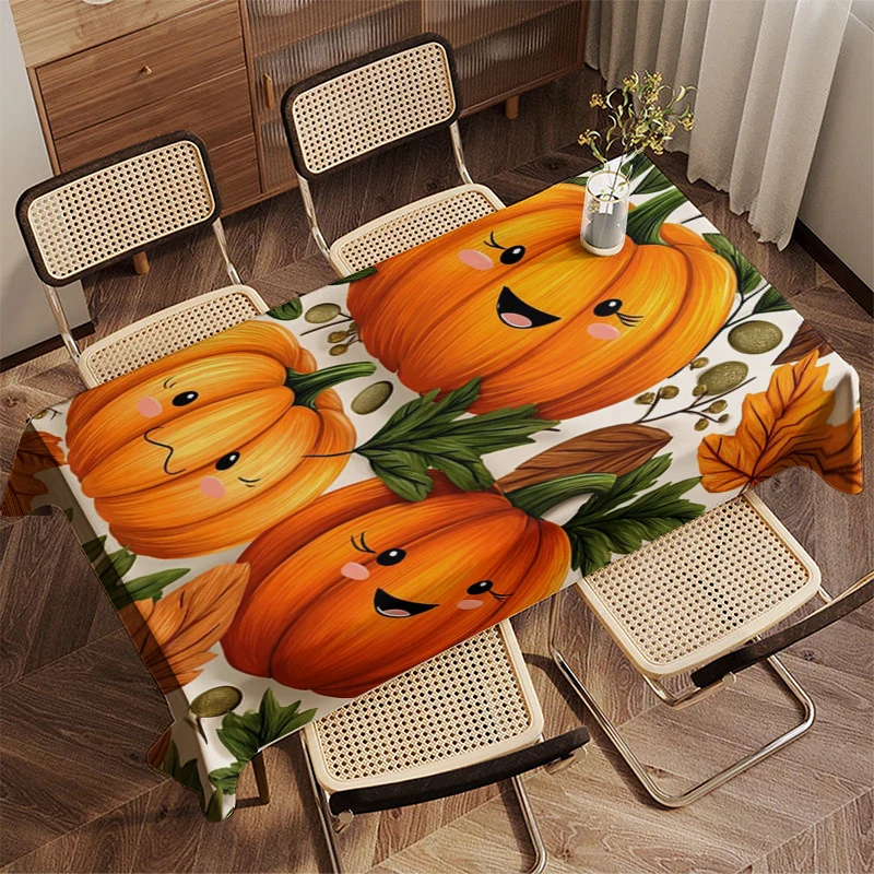 Halloween Pattern Tablecloth Restaurant Kitchen Tablecloth Living Room Home Decoration Rectangular Party Decoration