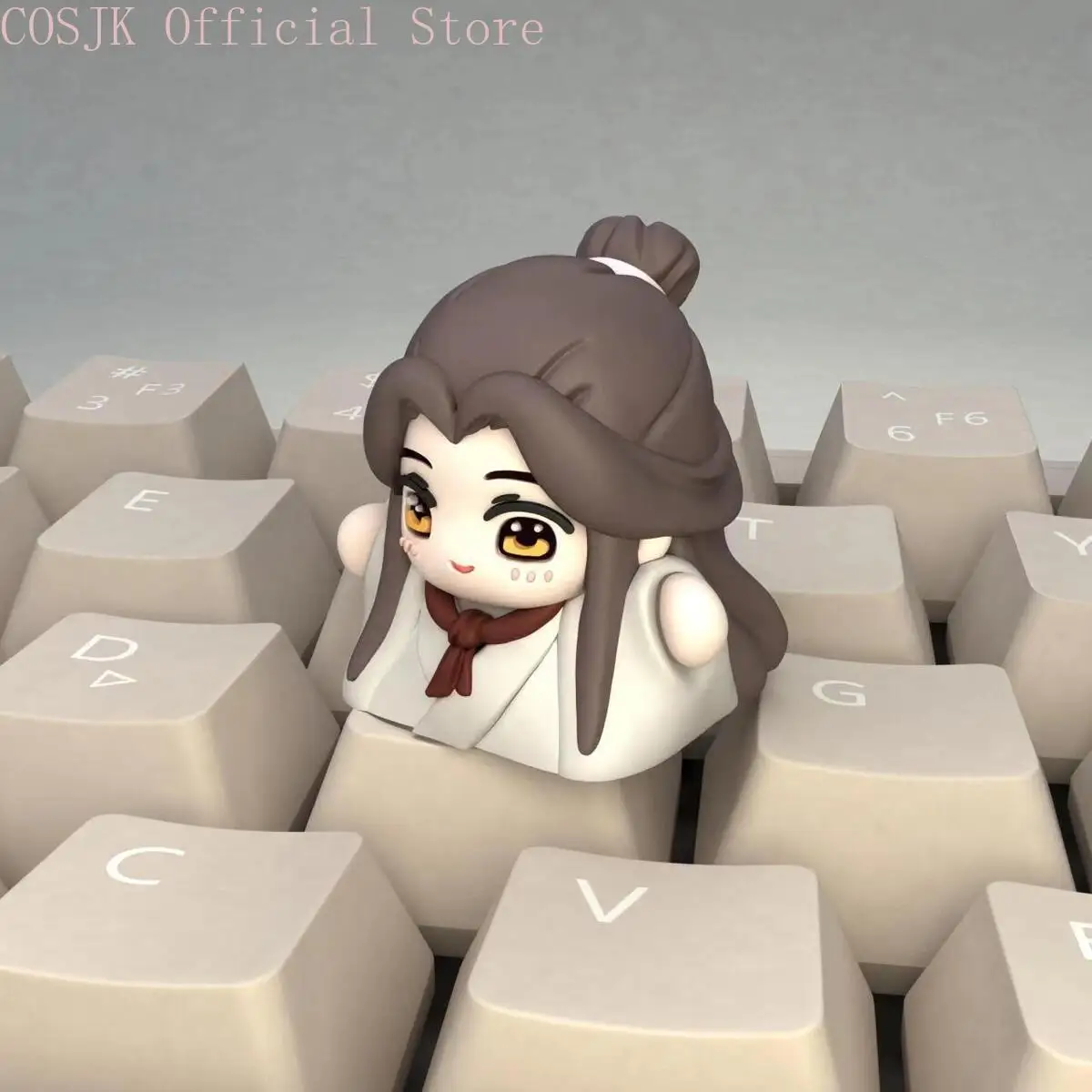 TGCF Tian Guan Ci Fu Hua Cheng Xie Lian Cosplay Keycap detachable Resin keycaps 3D button cap Mascot Student Accessory Fans Gift