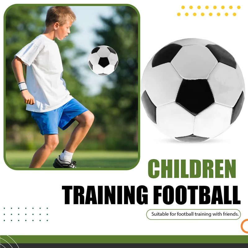 AC52-Size 5 Professional Training Soccer Balls PU Leather Black White Football Soccer Balls Goal Team Atch Training Balls