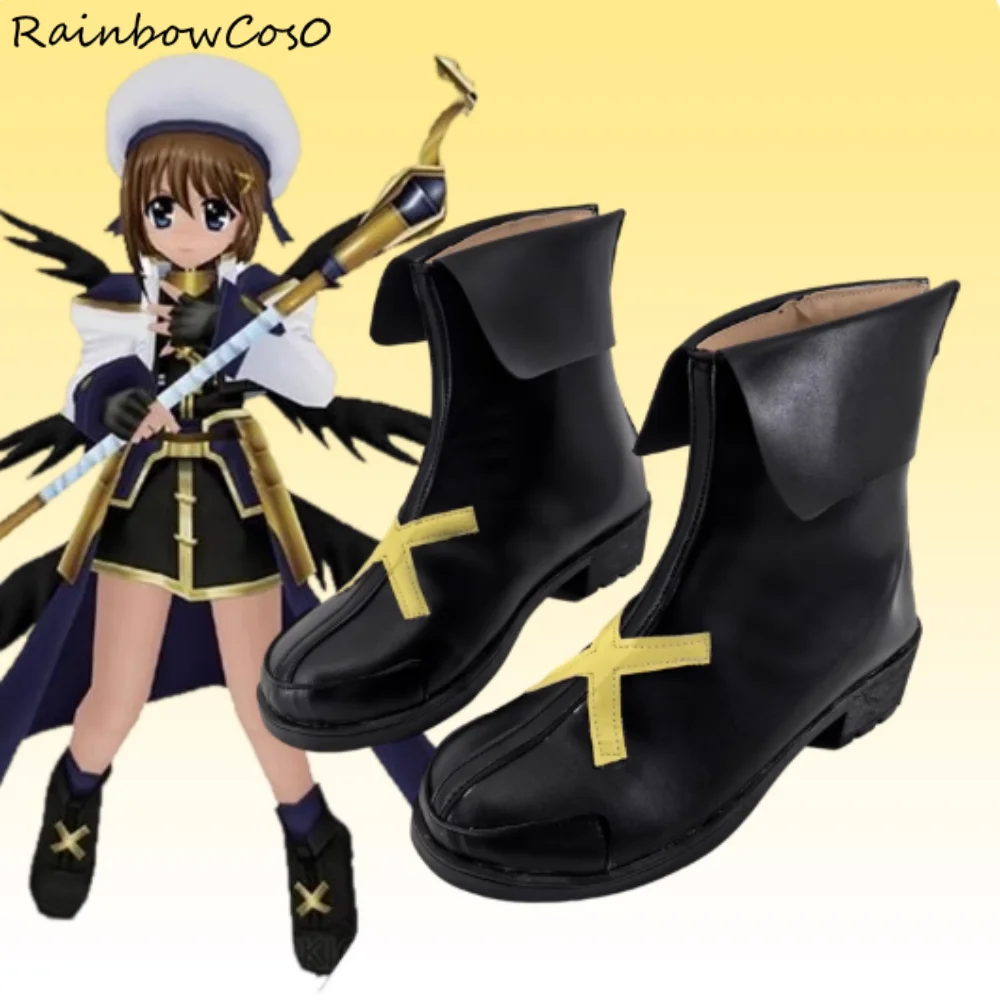 Yagami Hayate Magical Girl Lyrical Nanoha Cosplay Schuhe Stiefel Spiel Anime Party Halloween RainbowCos0 W5077