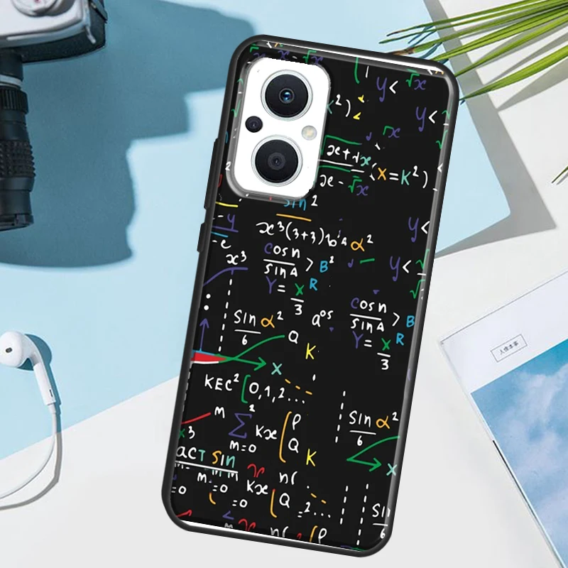 العلوم الرياضيات الفيزياء الصيغ جراب هاتف ل ممن لهم رينو 12 12F 13 13F 11 8T 7 8 10 برو ممن لهم البحث X8 X6 برو X3 X5 لايت غطاء #3