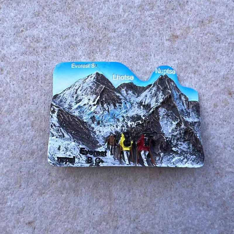 

Nepal Mount Everest South Face Lhotse Peak Scenery Tourism Souvenir Decoration Craft Magnetic Fridge Magnet