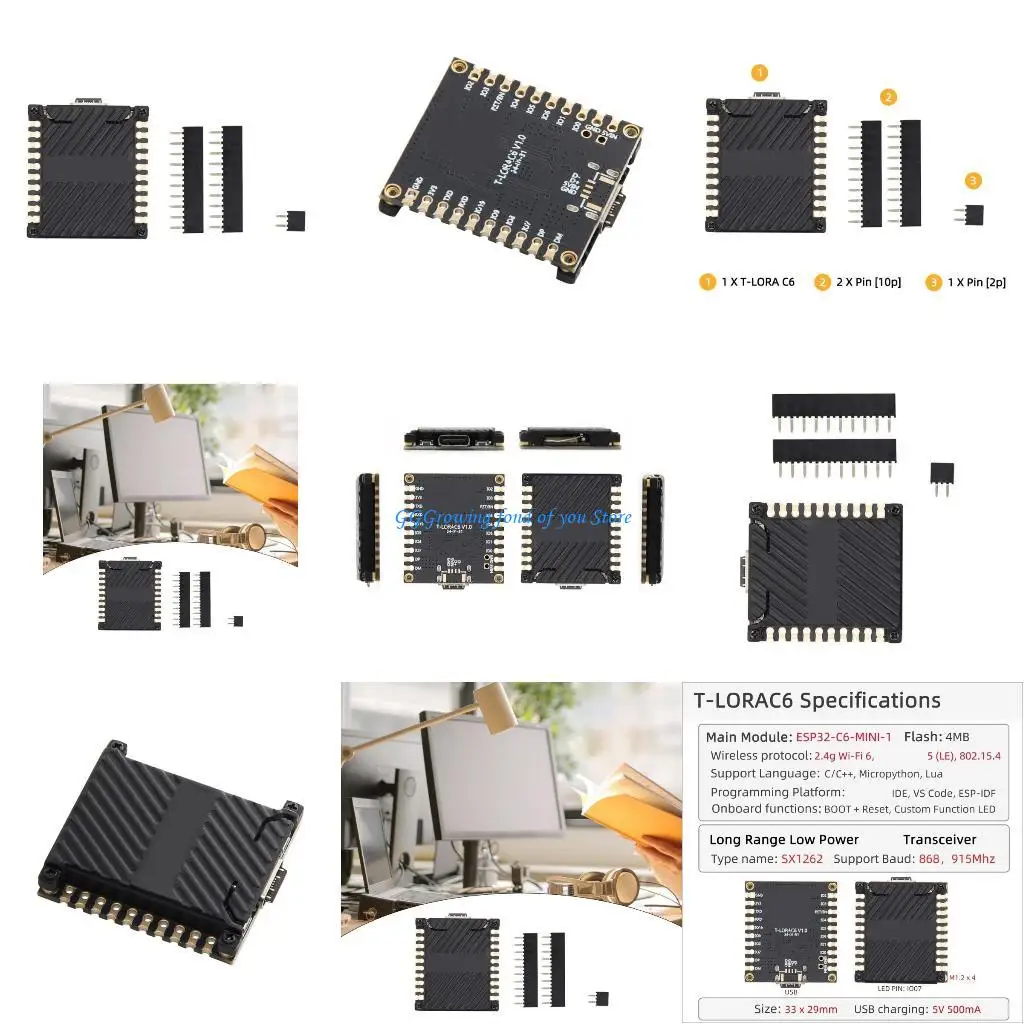 

H9EB ESP32 MIN 1 Mainboard IoTs Developer Board With Seamlessly WiFi6 Integration