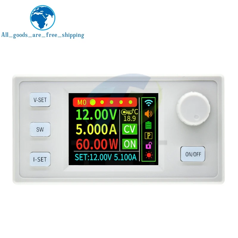 SK60 SK60S تيار مستمر 6-36 فولت 60 واط 5A باك دفعة محول التصنيع باستخدام الحاسب الآلي قابل للتعديل وحدة امدادات الطاقة الجهد المستمر الحالي وحدة الشحن الشمسي