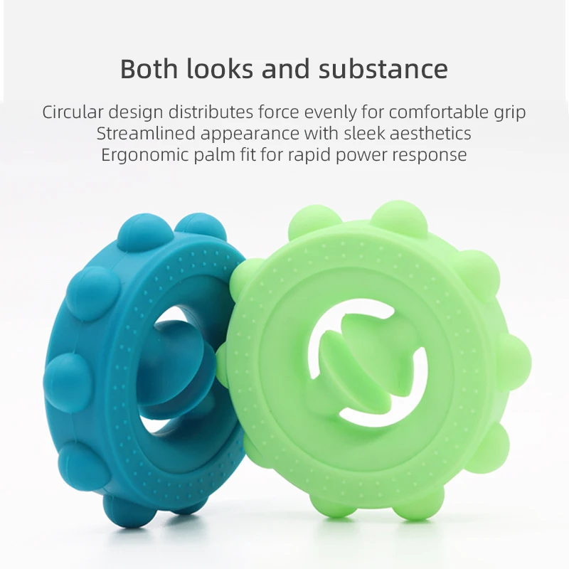 قابض يدوي من السيليكون مقاوم للماء وسهل التنظيف، وتوزيع الضغط حتى، وقبضة مريحة، ولعبة تخفيف التوتر #3