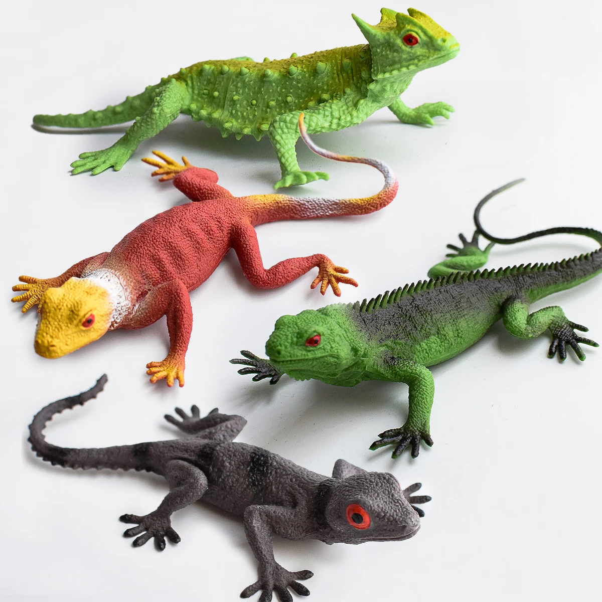 4 Arten von simulierten Eidechsen-Ornamenten |   Schreibtisch, Bürotisch, Vitrine, Bonsai, statische Dekorationen für Aquarien |   Geburtstags- und Jubiläumsgeschenk |   Festival für coole Geschenke
