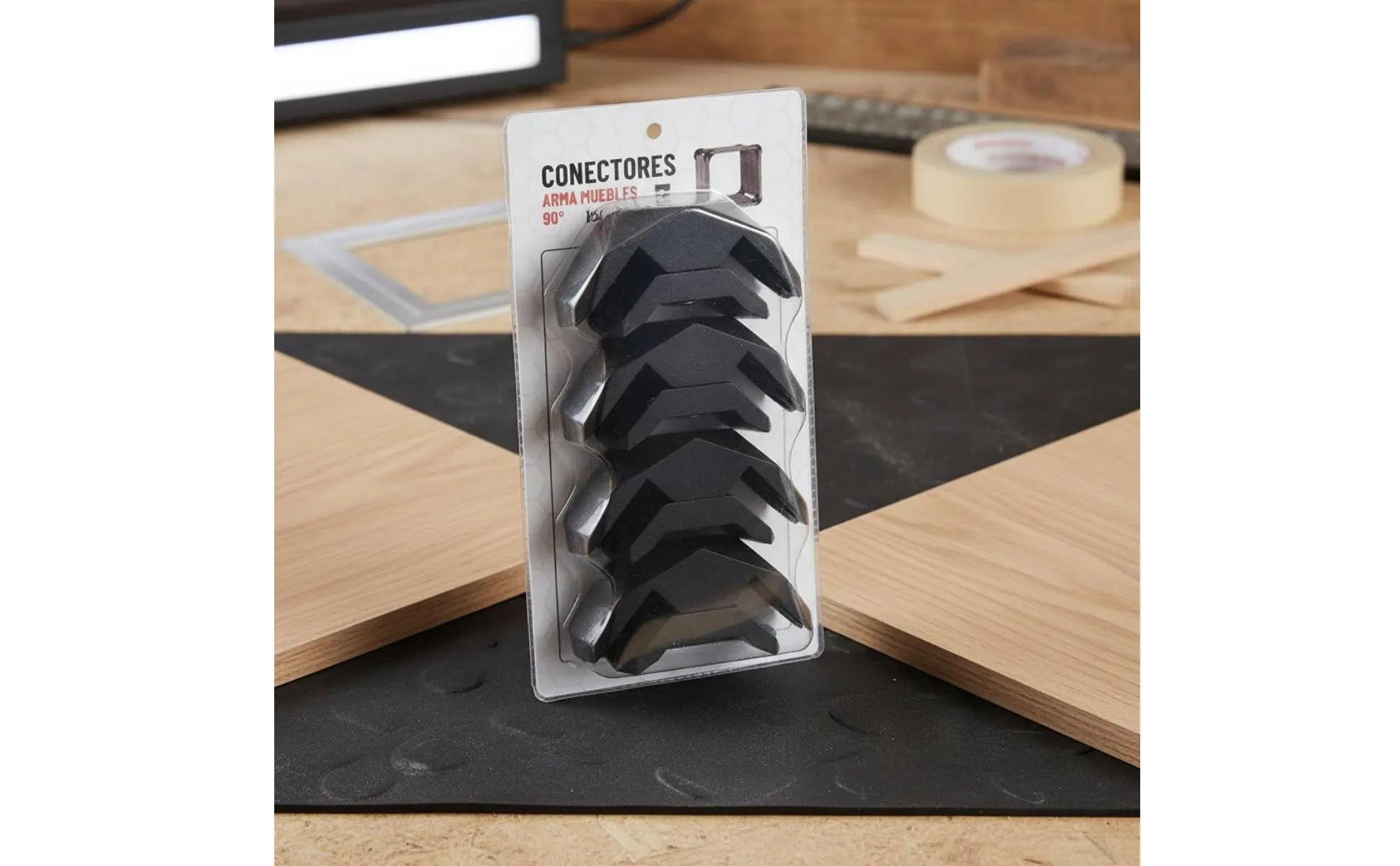 90 Degree Panel Clamp Easy Assembly Interchangeable Furniture Connector Wood Board Joiner for DIY Hobbyists