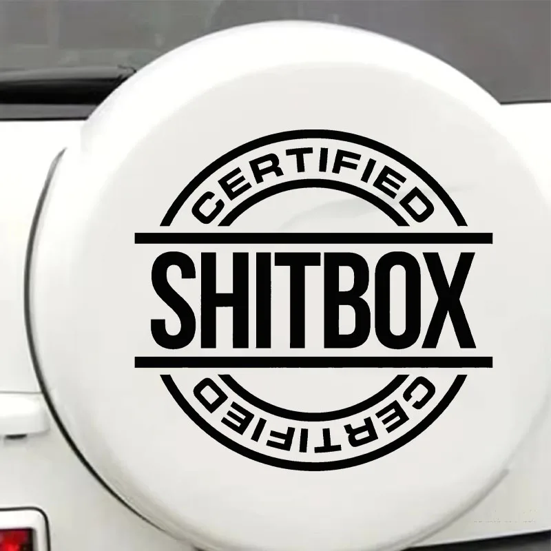 Certified Beater Old Car Funny Vinyl Decal, Vintage Junk Vehicle Humor Waterproof Auto Rear Window Exterior Sticker
