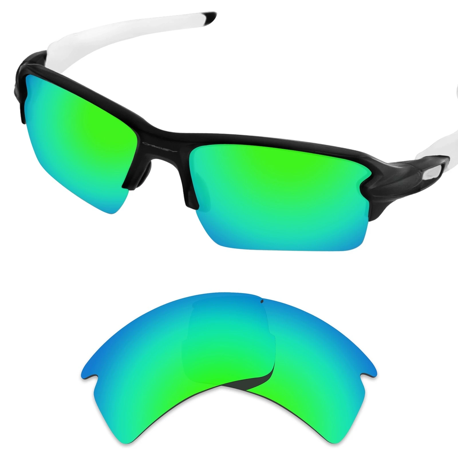 عدسات Hokklo المستقطبة المضادة لمياه البحر لنظارات Flak 2.0 XL OO9188 الشمسية - العدسات فقط خيارات متعددة الألوان