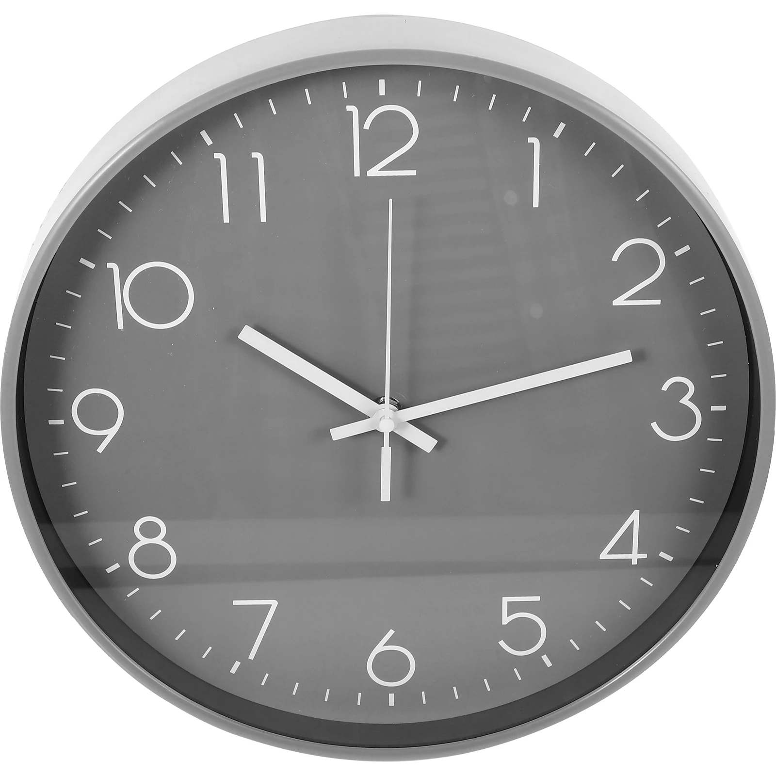 

Rustic Decor Silent Clock Wall Non Ticking Clocks for Living Room Office Arab Grey