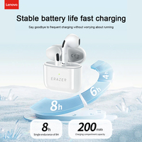 Lenovo Bluetooth Wireless Semi In Ear Headphones Intelligent Noise Reduction Earphones 3D Surround Sound Lightweight Headphone