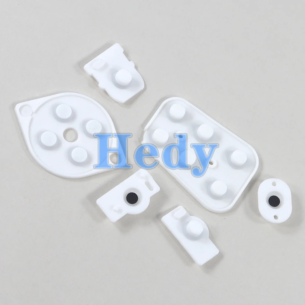 N64 컨트롤러 조이패드용 교체 고무 수리 부품 1세트, N64 전도성 버튼 실리콘 패드