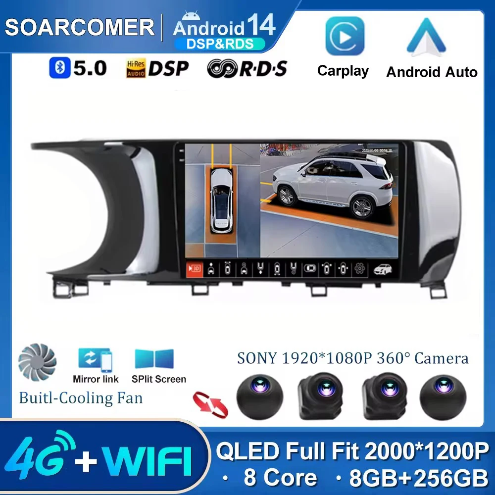 Android 14 Car Radio For Kia K5 3 III 2020 - 2021 Multimedia Video Navigation GPS Player  2Din Carplay Stereo BT SWC DSP