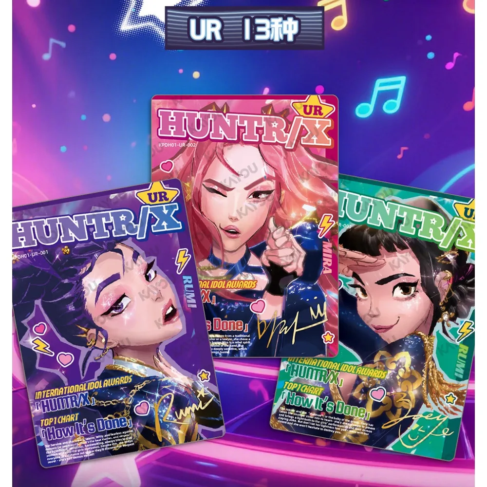KAYOU Original Official KPop Demon Hunters High Quality Animated Movie Cards Idol Star Group Exclusive Daily Interaction Collect