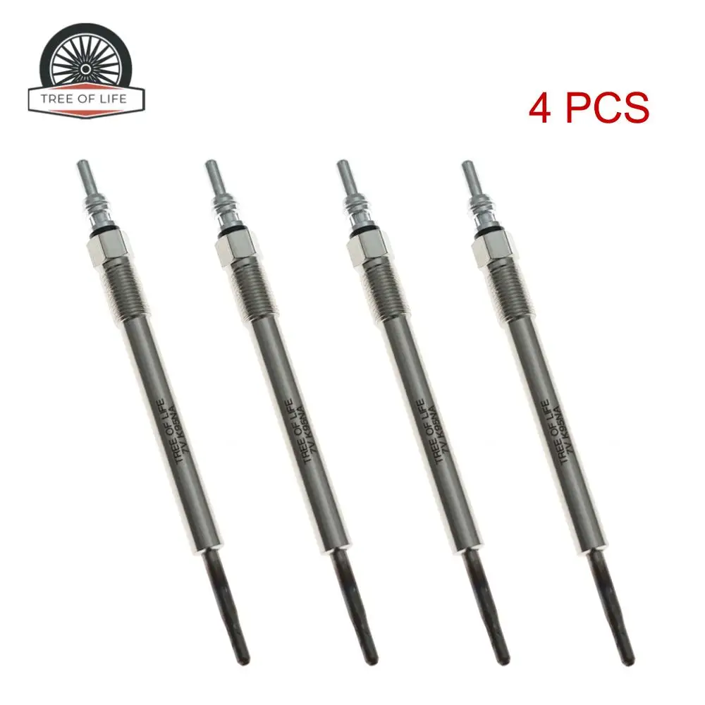 4x 7V Glow Plug For Jaguar XE 2015+ XF E-PACE 2017+ AJ200 2.0L Diesel AJ813348 JDE40275 JDE40600 92738 CZ507 CZ552 G4D36M090AB