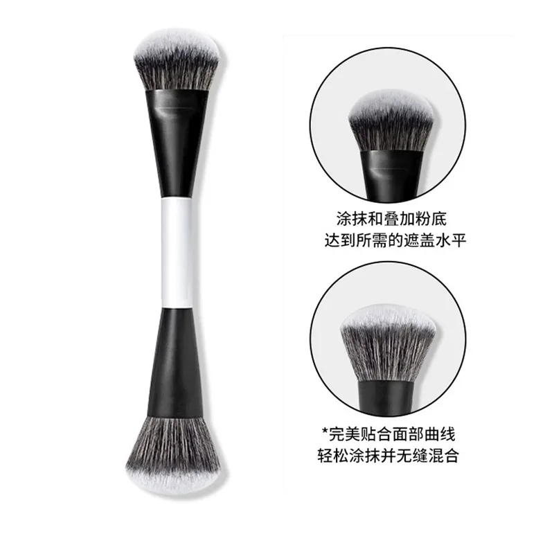 Ensemble de pinceaux de maquillage à double tête F1-F4 pour fond de teint, Blush, outils de beauté, pinceaux cosmétiques de mise en forme du visage