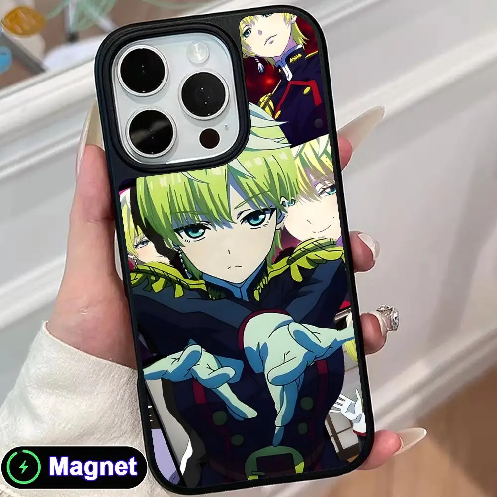

Mato seihei no slave Tenka Izumo Phone Case for iPhone 17 16 15 14 13 12 11 Air Pro Max Plus Matte Surface Magnet Cover