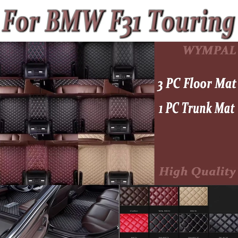 

Роскошные автомобильные коврики для BMW F31 Touring 2013 2014 2015 2016, авто, роскошные кожаные мужские и женские автомобильные коврики, полностью изготовленные на заказ автомобильные