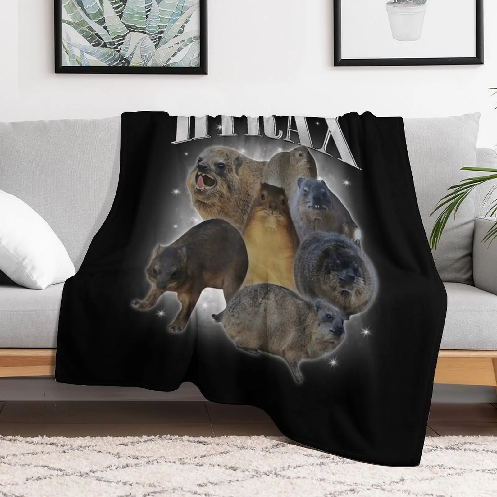 Funny Hyrax Oddly Specific Meme Animal For Family Tee Throw Blanket Comforter Thermals For Travel Blankets