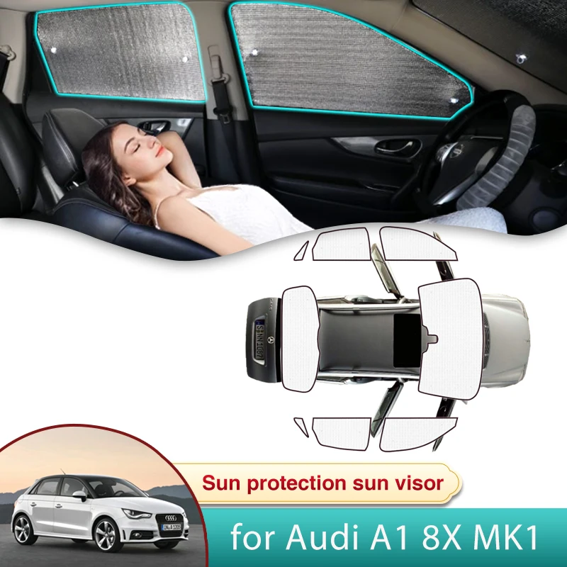 

Full Car Sun Shade for Audi A1 8X MK1 2011 2012 2013 2014 2015 2016 2017 2018 Sunshade Windshield Side Window Privacy Shading