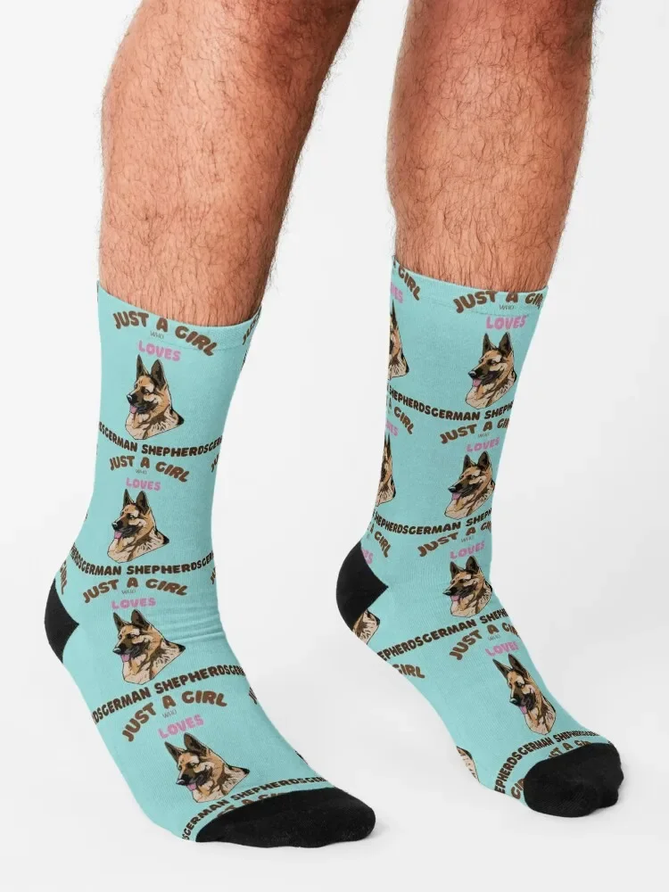 Nur ein Mädchen, das deutsche Hirten Socken ästhetische Hip Hop Luxus Baumwolle Jungen Socken Frauen liebt