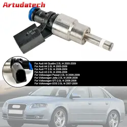 Artudatech 1PCS Fuel Injector 06F906036A Fit Audi A3 A4 A6 Fit VW Golf Passat 2.0 Tfsi