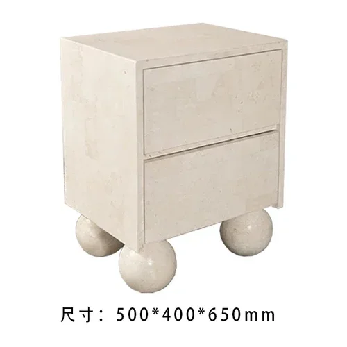 

Designer Minimalist Bedside Table Solid Wood Bedroom Silent Wind Locker Mini Creative Storage Cabinet