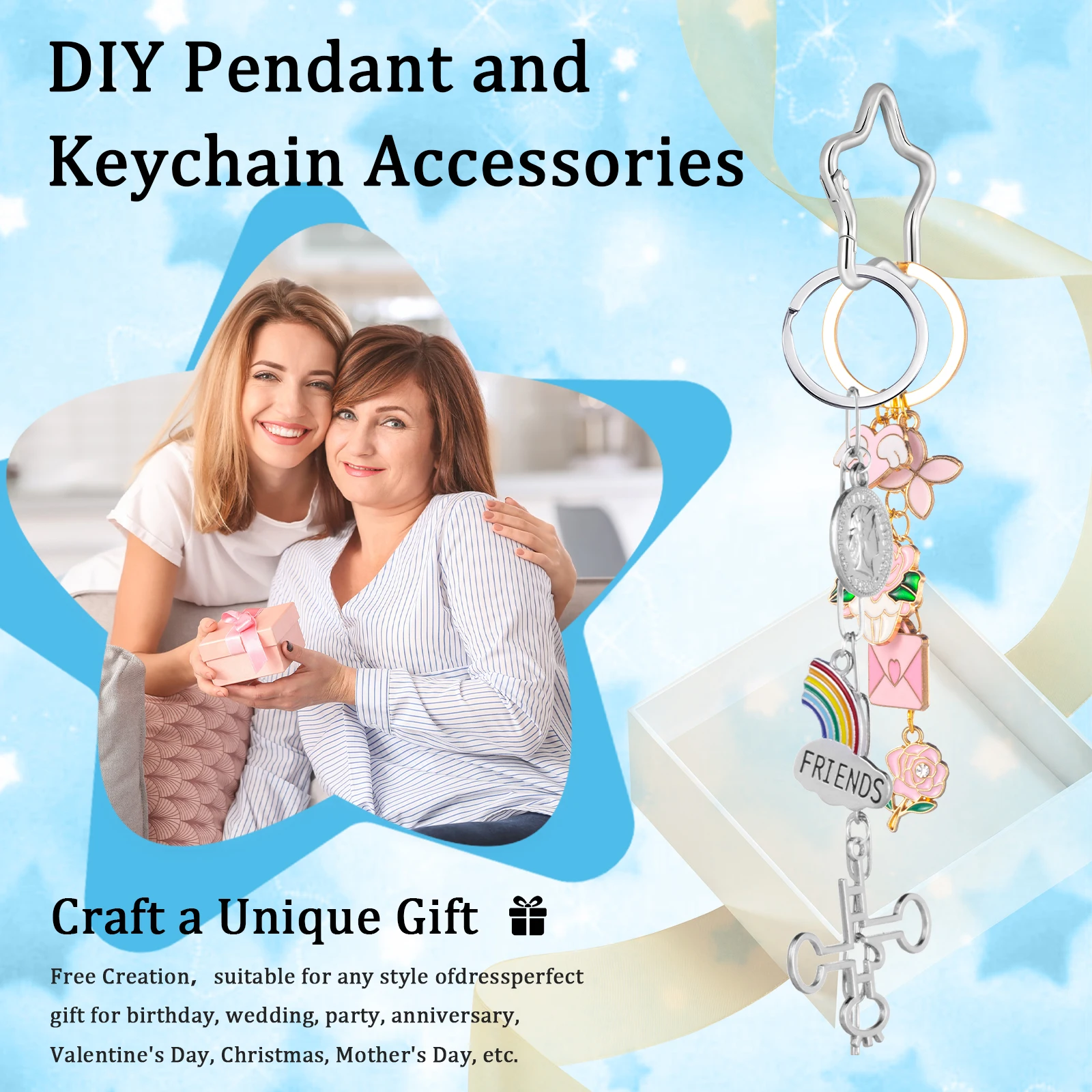 Round Keychain Swivel Rings for DIY Accessories