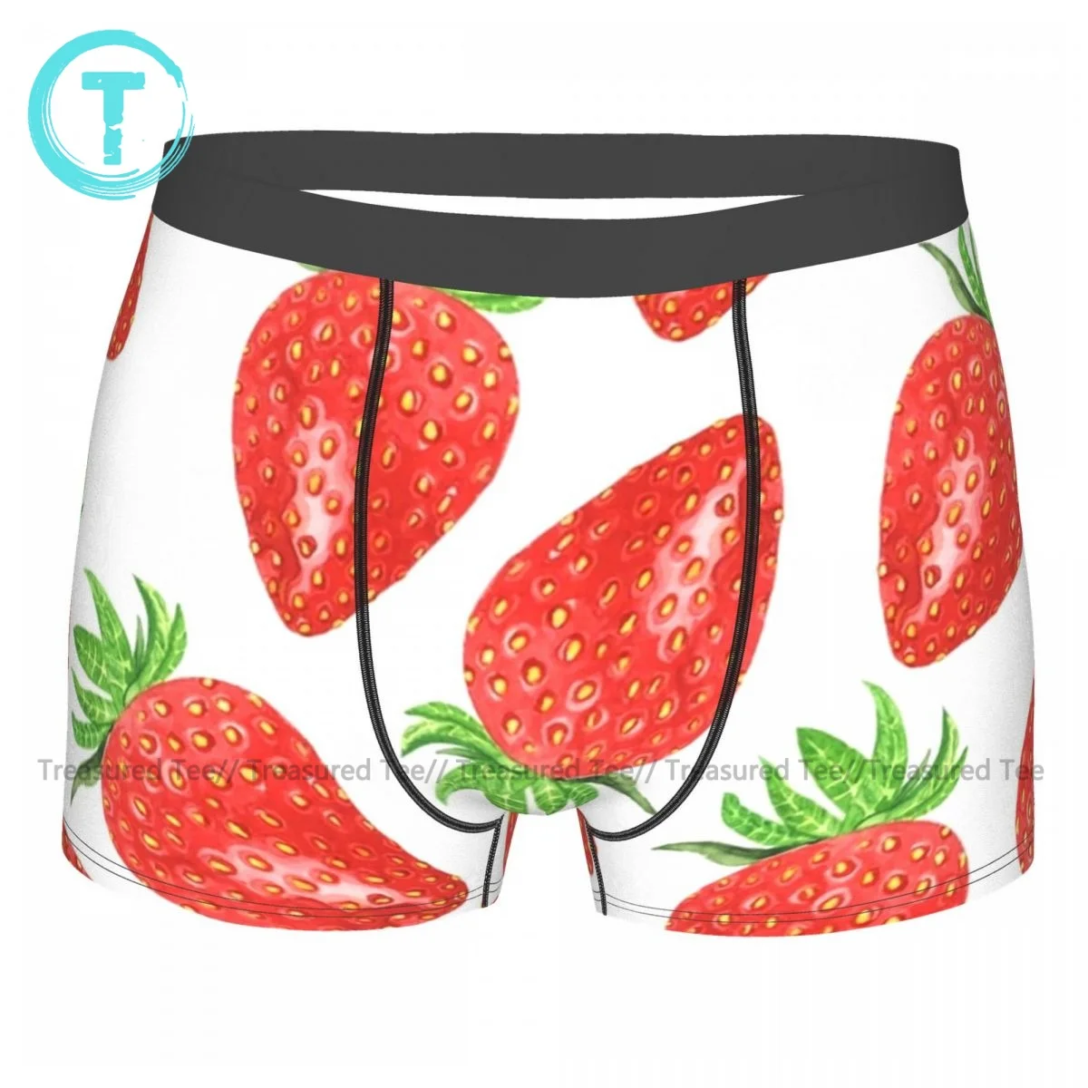 

Клубничное нижнее белье, эластичные горячие сублимационные трусы из полиэстера, сублимационные молодежные трусы-боксеры