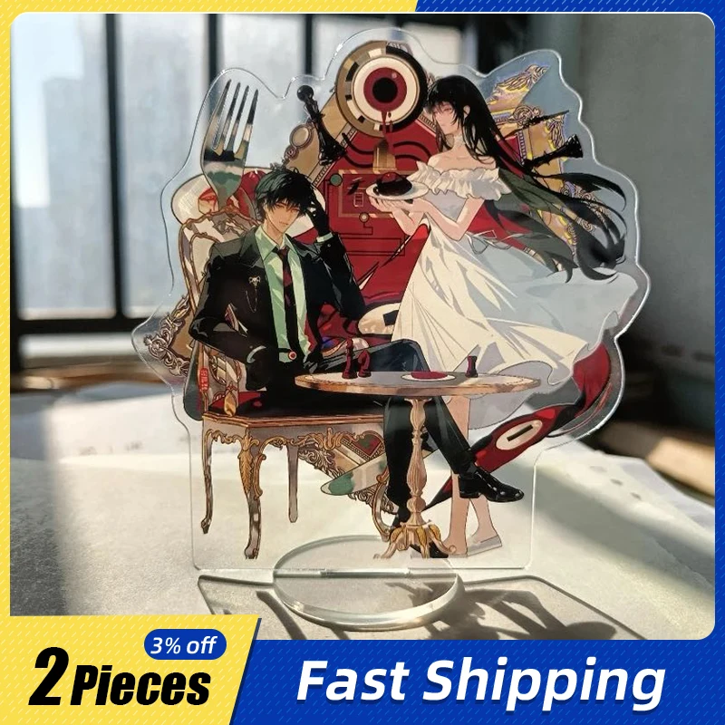

8cm/3.15in Anime Acrylic Ten Day Ultimatum Standing Plates Creativity Peripherals Party Supplies Collectible Birthday Decoration