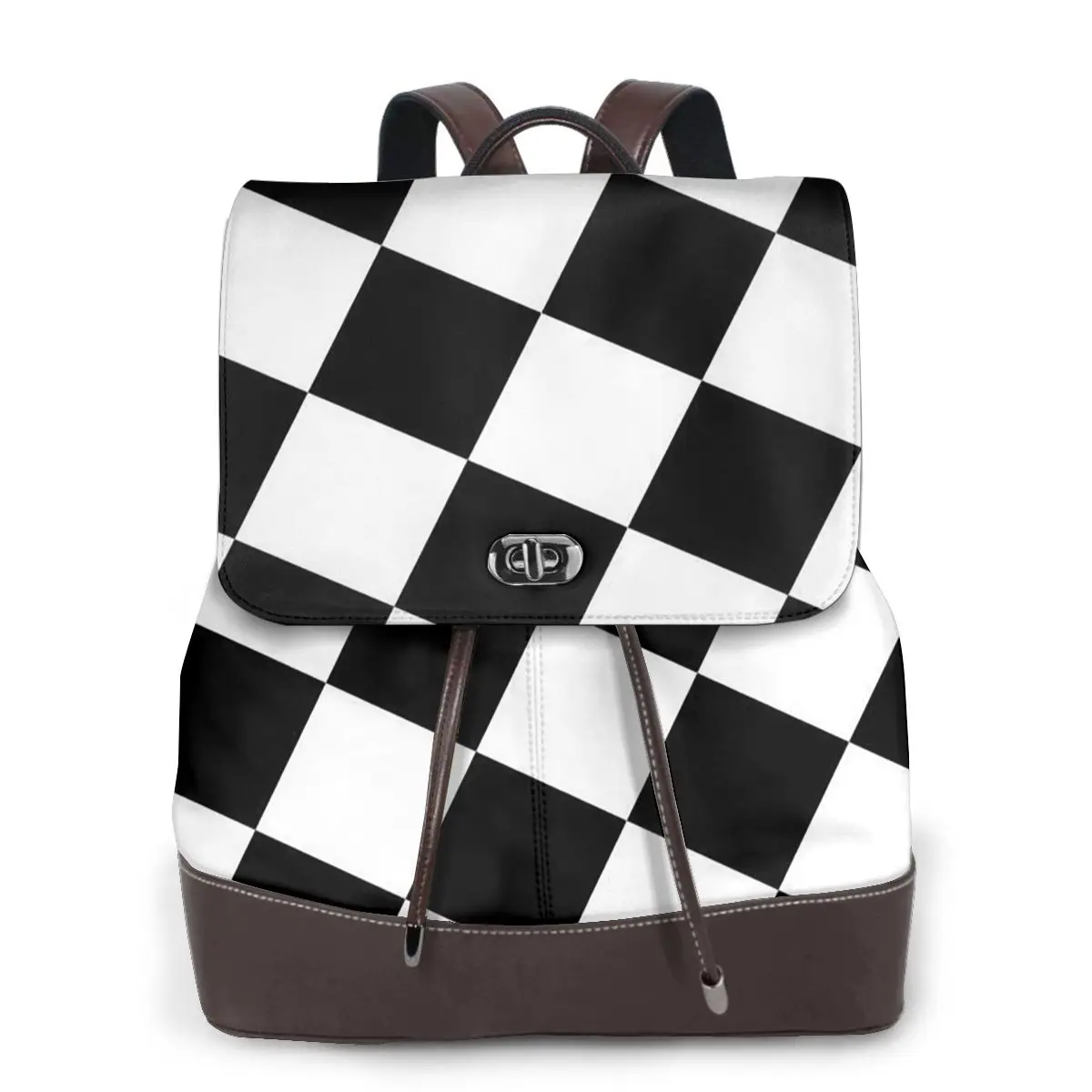 checkered-squares-printing-bookbag-school-student-bags-hiking-travel-daypack-for-women-fashion-derma-backpack