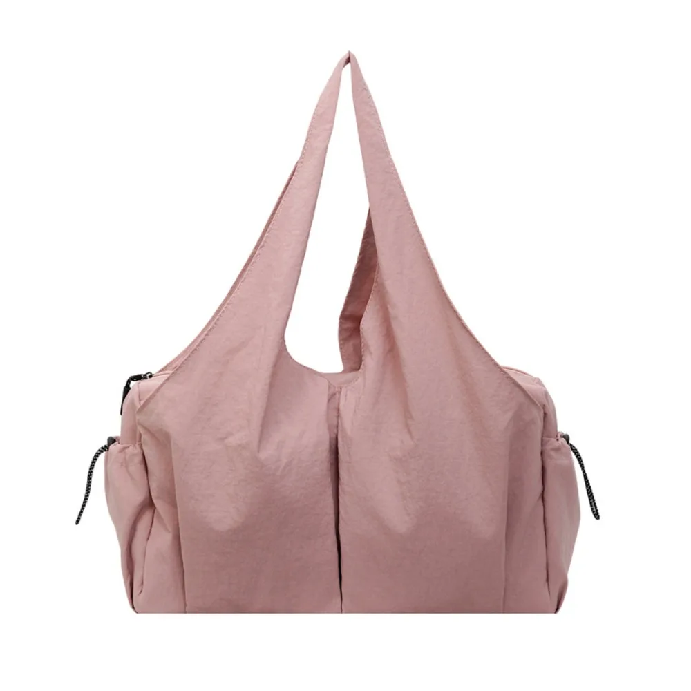 

Versatile Portable Tote Bag Large Capacity Solid Color Hand Bag Multi-pocket Shoulder Bag For Women