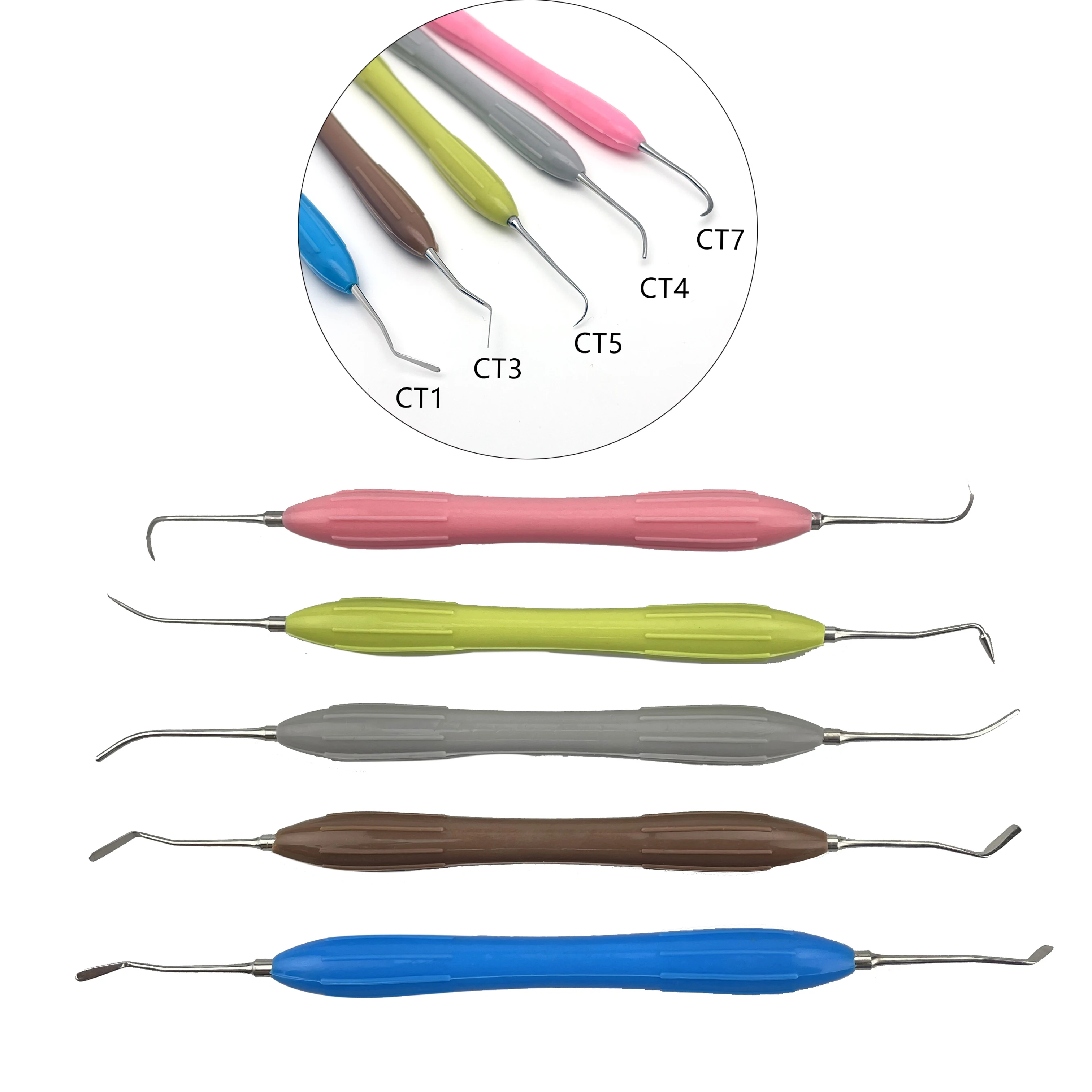 

Dental Tool Resin Filling Spatula Aesthetic Restoration Composite Resin Filler Spatula Knife Silicone Handle Dentist