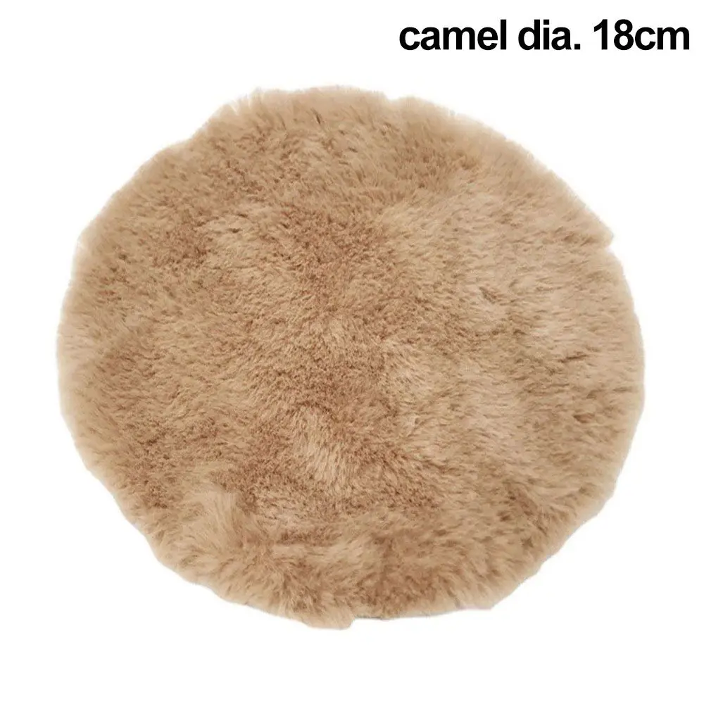Nordic Style  Accessories Photo Props Cloud Round Oval Dollhouse Floor Mat Hairy Rug Miniature  Carpet