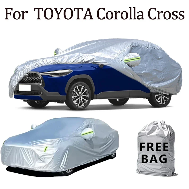 

For TOYOTA Corolla Cross Car Cover Outdoor Protection Covers Snow Sunshade Waterproof Dustproof Exterior UV Car Accessories